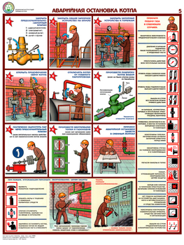 ПС10 Безопасная эксплуатация паровых котлов (бумага, А2, 5 листов) - Плакаты - Безопасность труда - Магазин охраны труда ИЗО Стиль